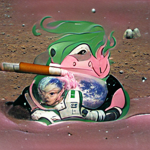 AI Toad 6741 in space